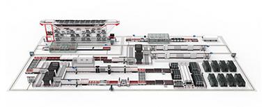 Automationssystem für Glasveredelung